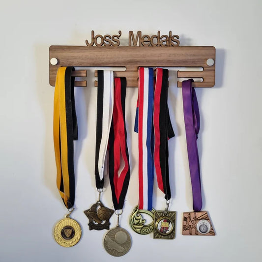 Personalised All Medals Medal Hanger - Wood