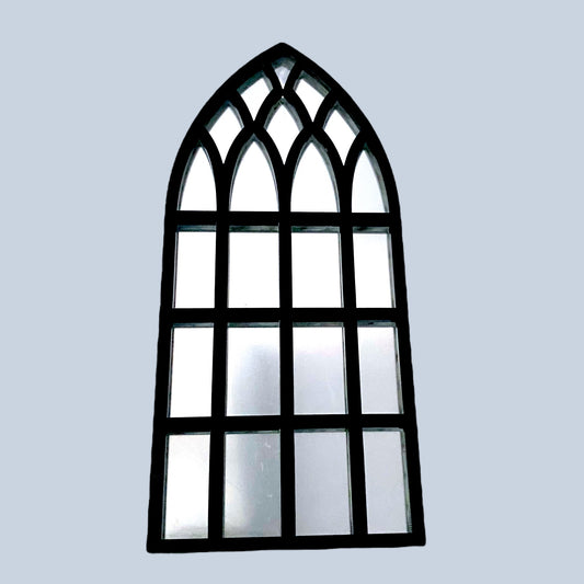 Gothic Arch Church Framed Garden Mirror