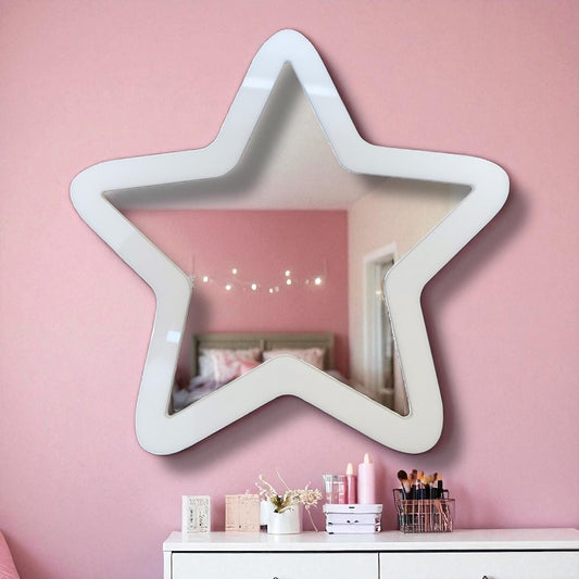 Star Dressing Table / Wall Mirrors - (Custom Sizes, Shapes, Colours & Engraving Services)
