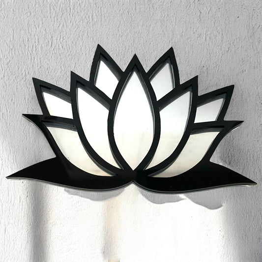 Lotus Flower Framed Garden Mirror