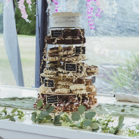 Multi Tier Wood Cake Stand: Wedding & Celebration Display