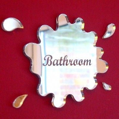 Puddle Sign - Engraved - Mirrored