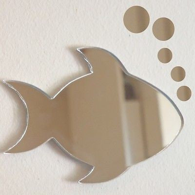 Fish & Bubbles Acrylic Mirror