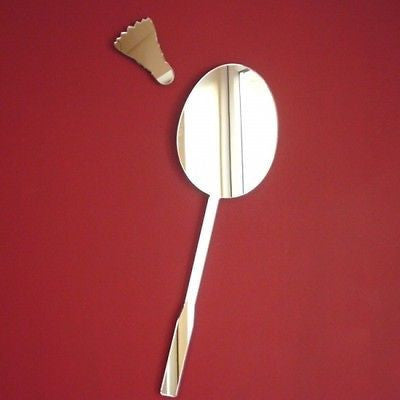 Badminton Racket & Shuttlecock Acrylic Mirror