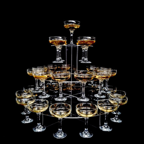 Champagne / Prosecco Wedding & Party Stands for Coupe glasses & Champagne Bottles. - Bespoke Stands Made