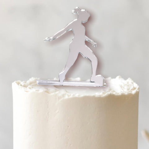 Women Footballers Shaped Cake Toppers