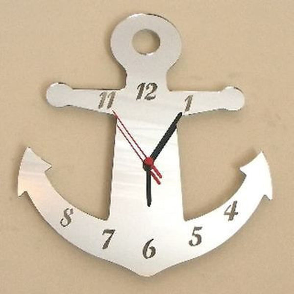 Anchor Shaped Clocks - Many Colour Choices