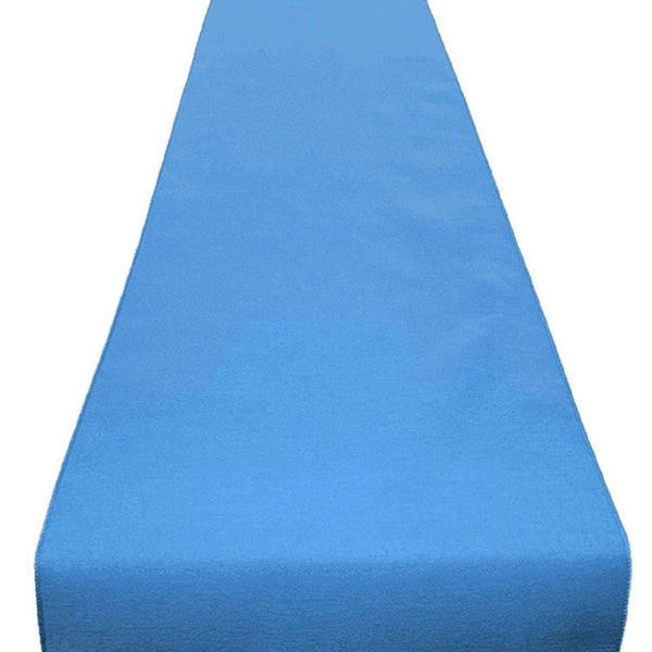 Mid Blue Soft Cotton Linen Feel Table Runners