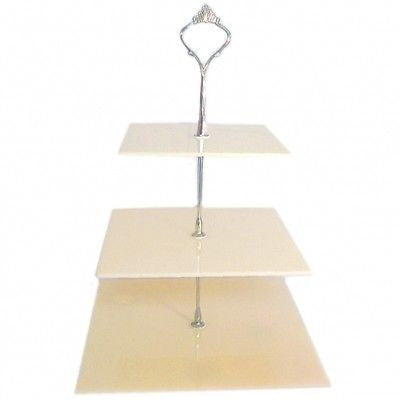 Three Tier Square Cake Stands