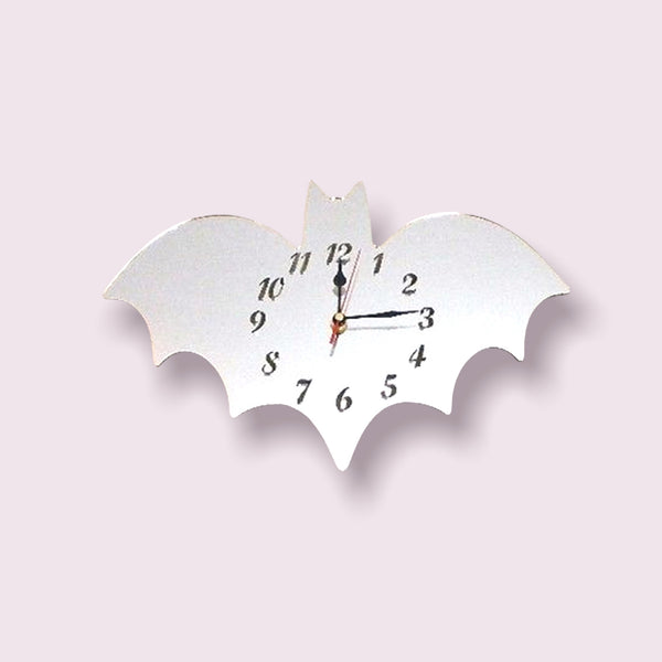 Bat Shaped Clocks - Many Colour Choices