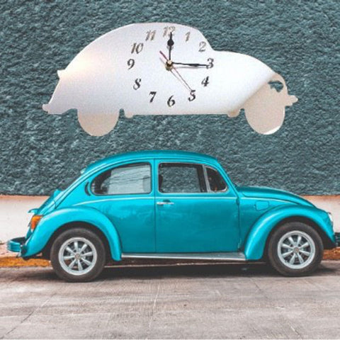 Beetle Car Shaped Clocks - Many Colour Choices