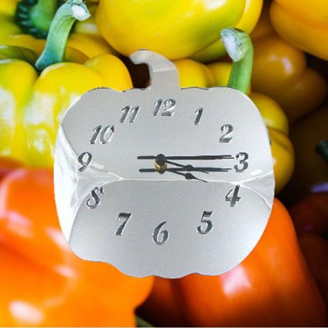 Bell Pepper Shaped Clocks - Many Colour Choices