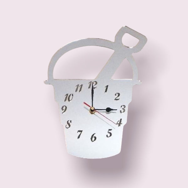Bucket & Spade Shaped Clocks - Many Colour Choices