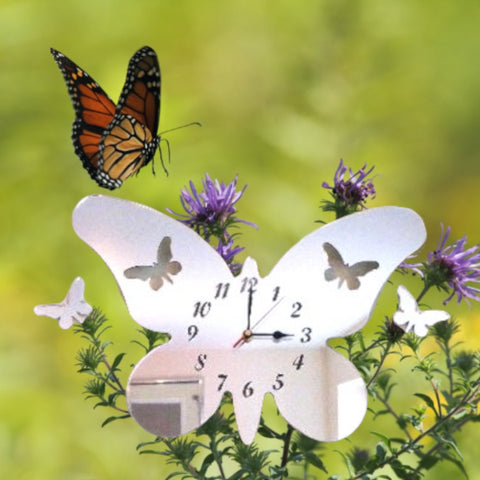 Butterfly Long Wings Shaped Clocks - Many Colour Choices