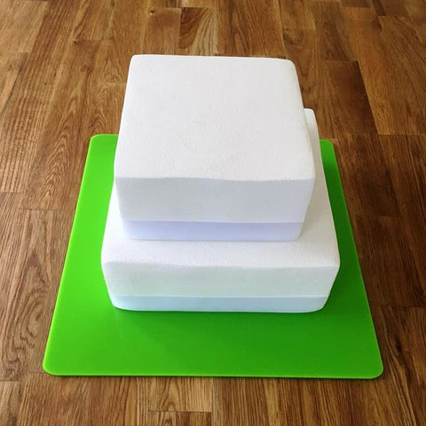 Square Cake Board - Lime Green