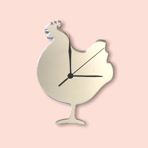 Cockerel Shaped Clocks - Many Colour Choices
