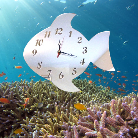 Fish Shaped Clocks - Many Colour Choices