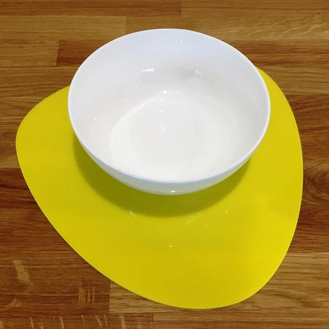 Pebble Shaped Placemat Set - Yellow