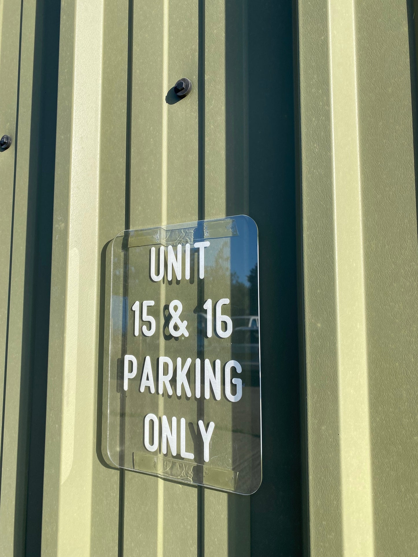 Clear Rectangle Shaped Wall Signs