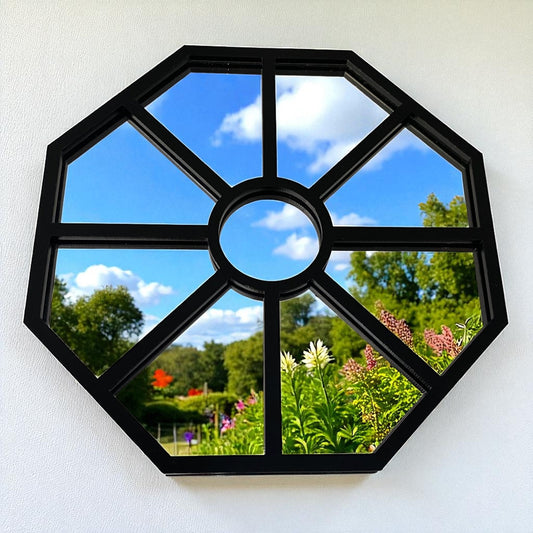 Octagonal Garden Mirror