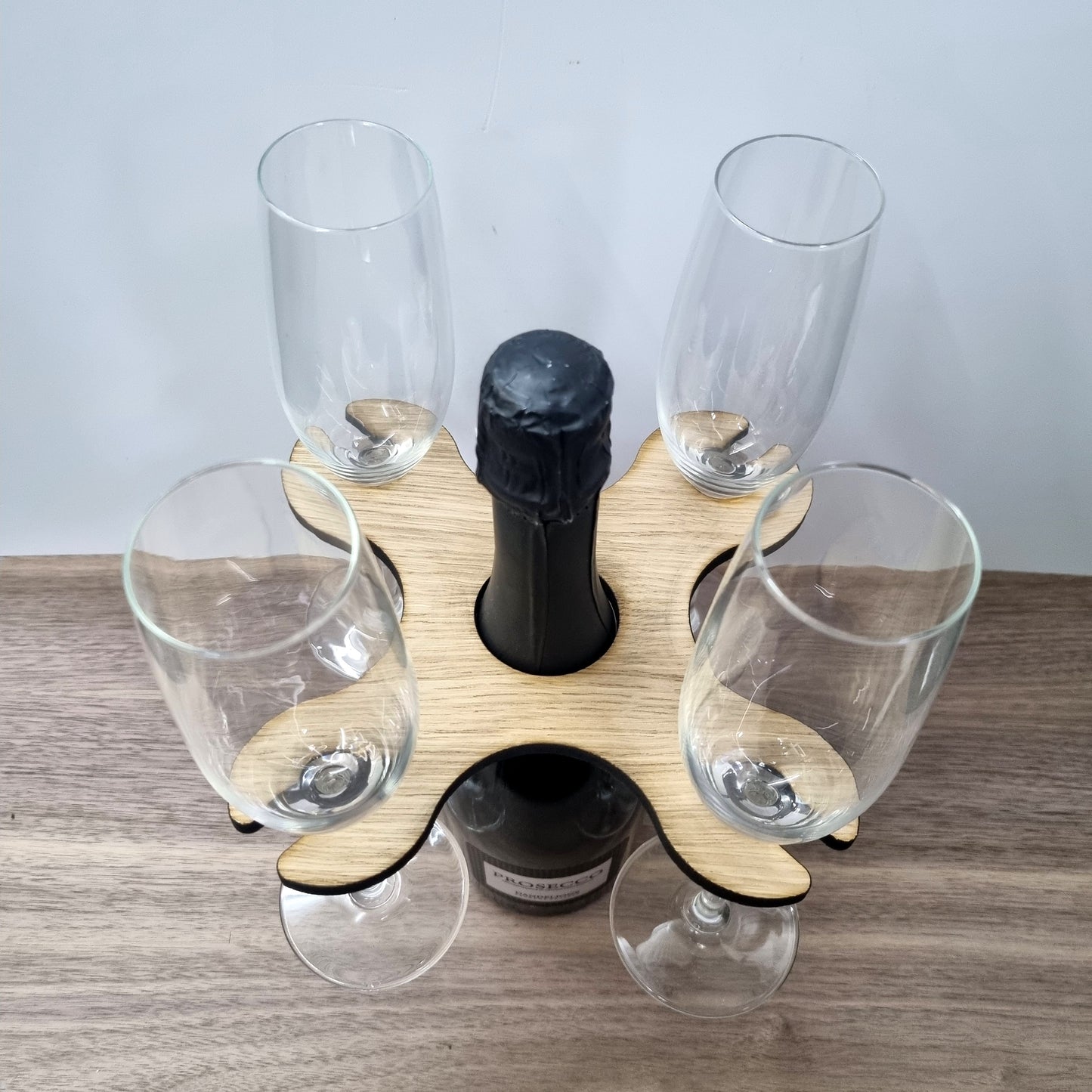 Wine Glass Holder for Wine & Champagne Style Bottles