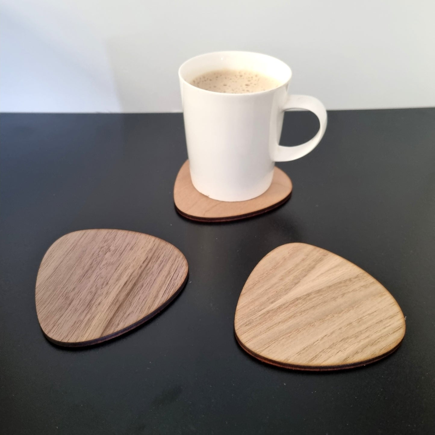 Pebble Coaster Set - Wood