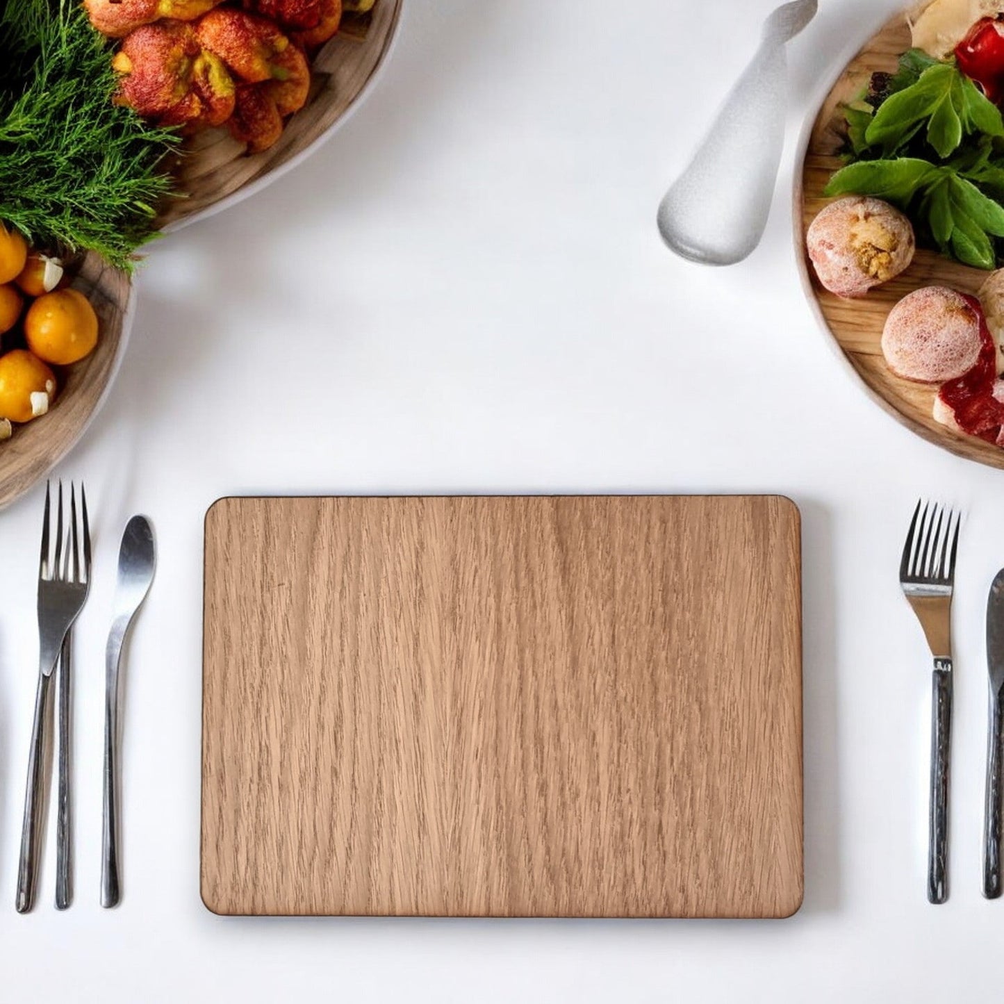 Rectangle Placemats & Coasters - Wooden Colours