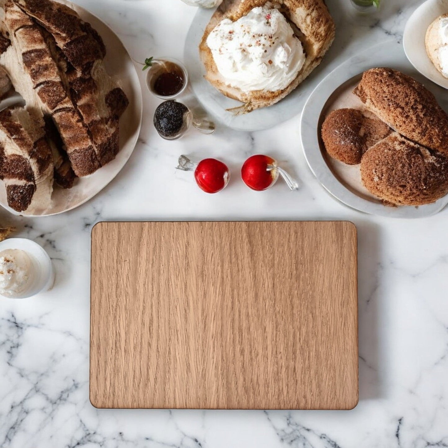 Rectangle Placemats & Coasters - Wooden Colours