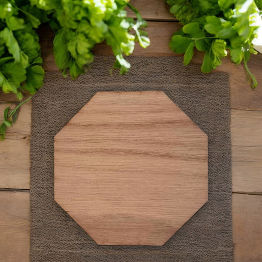 Octagon Placemat Set - Wood