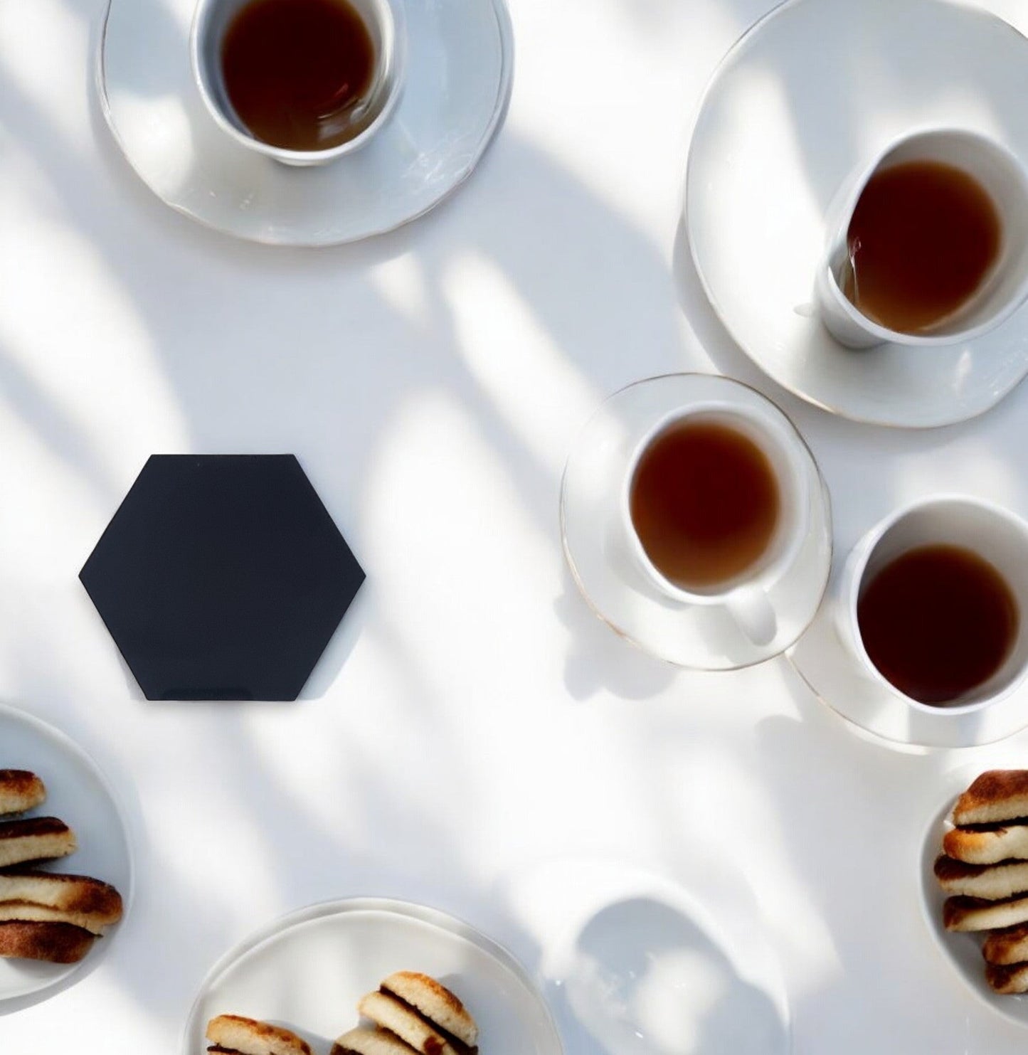 Hexagon Placemats & Coasters - Clear or Gloss Colours