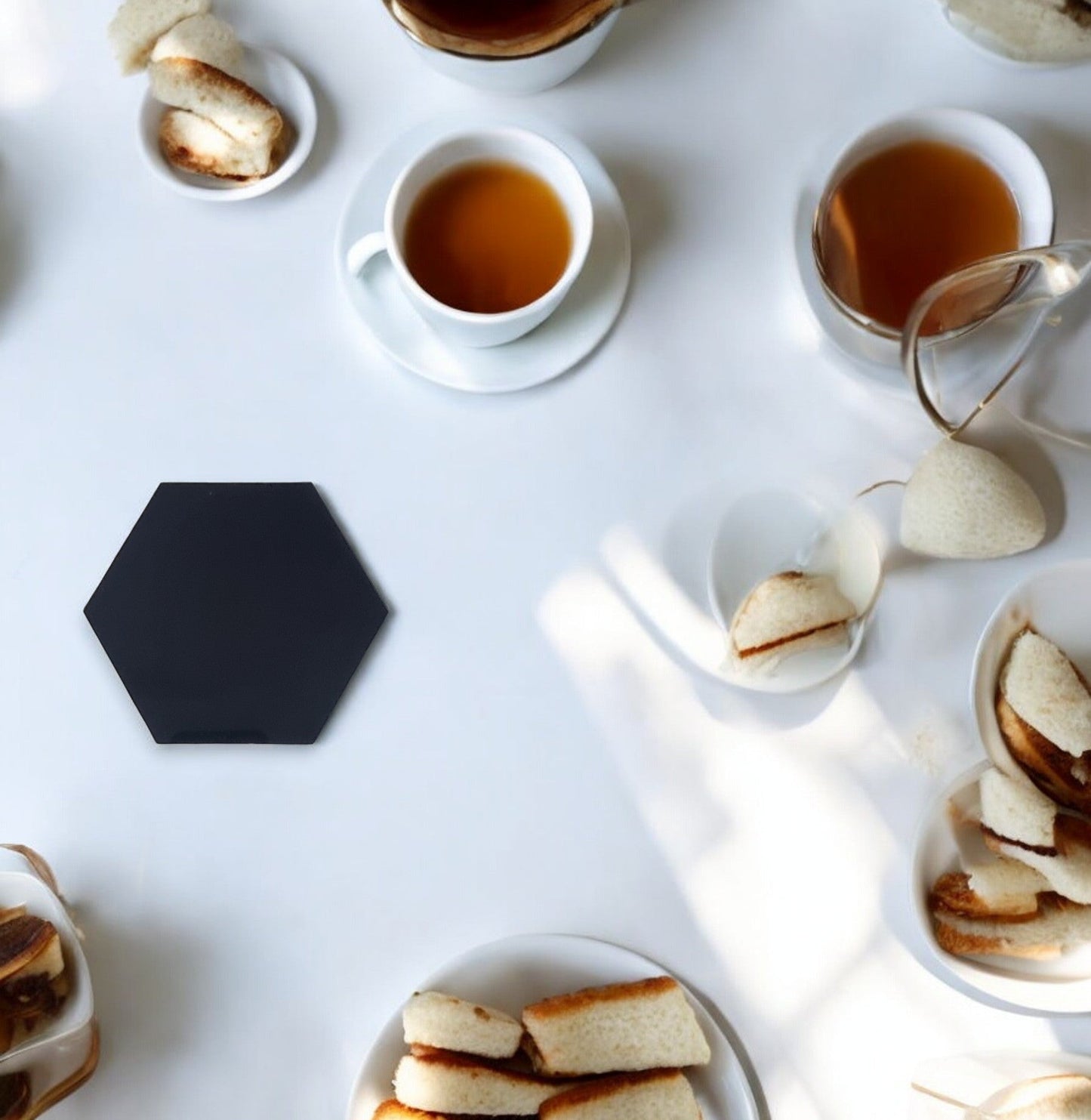 Hexagon Placemats & Coasters - Clear or Gloss Colours