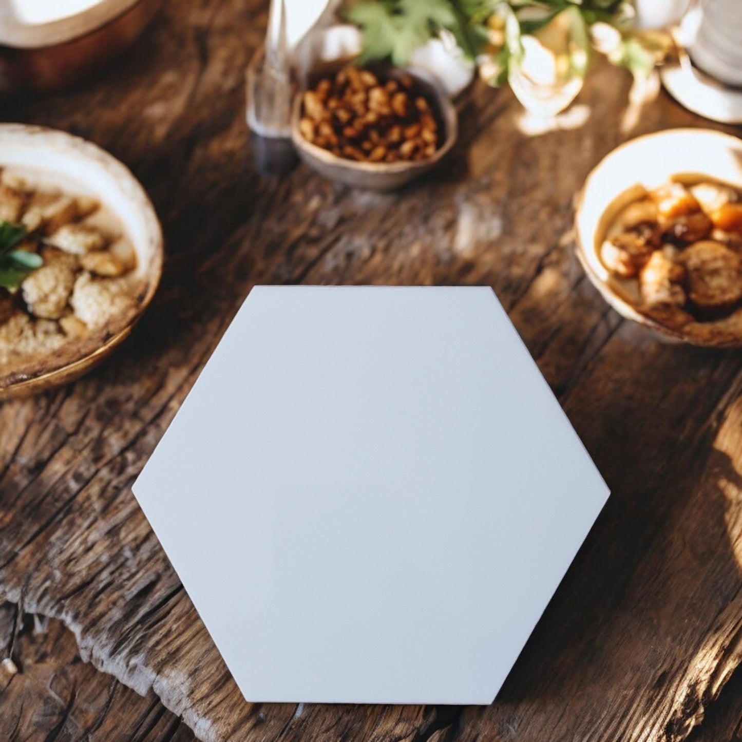 Hexagon Placemats & Coasters - Matt Colours