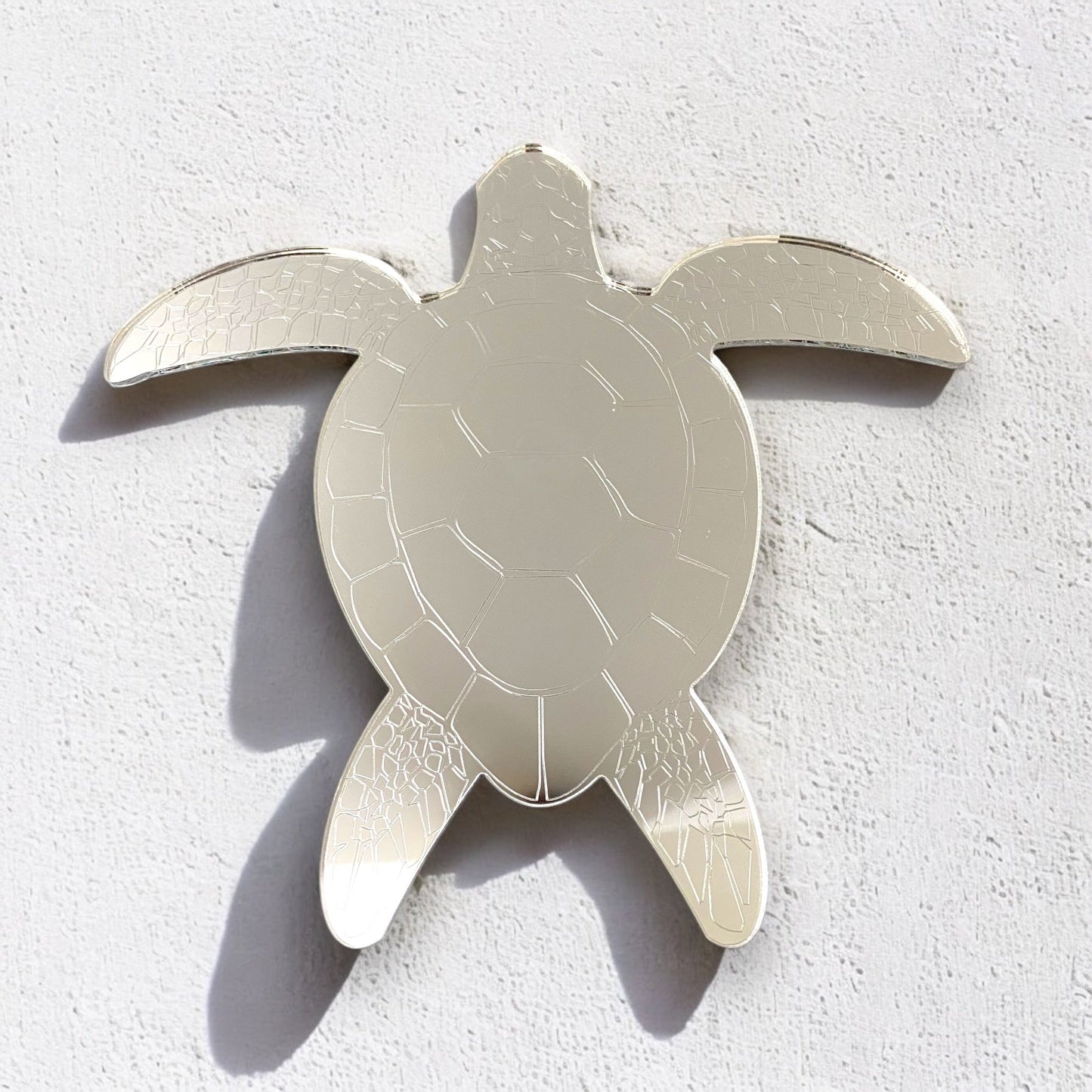 Etched Turtle Shaped Mirrors