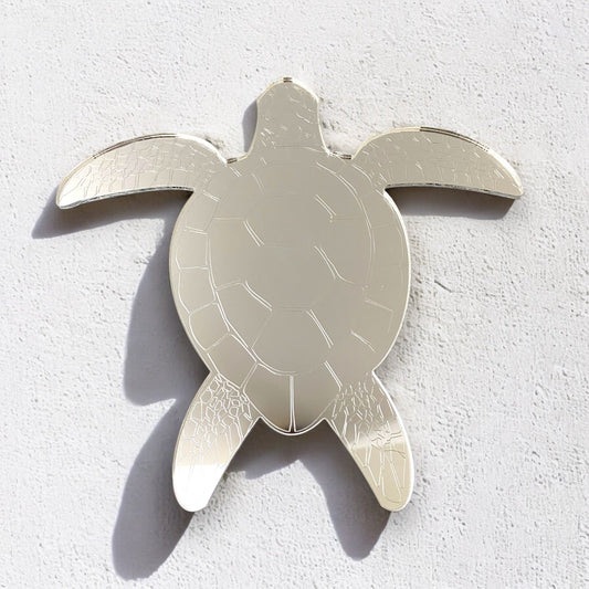 Etched Turtle Shaped Mirrors