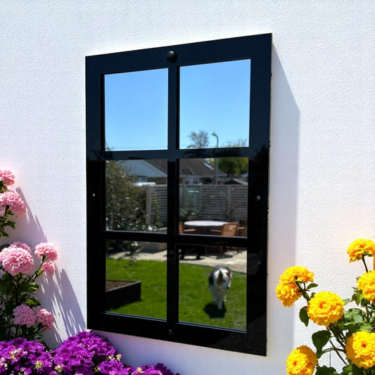 Six Panel Garden Mirror