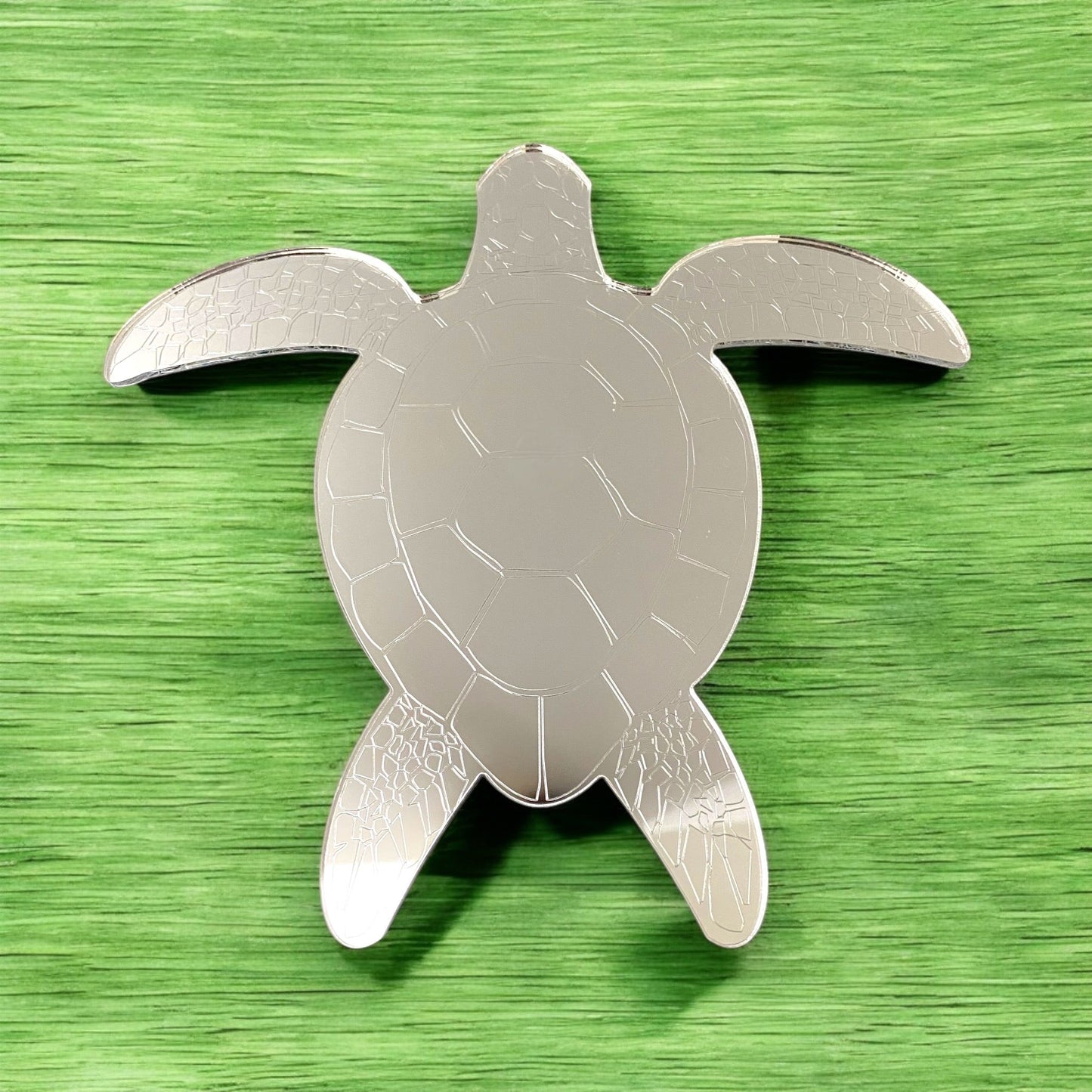 Etched Turtle Shaped Mirrors