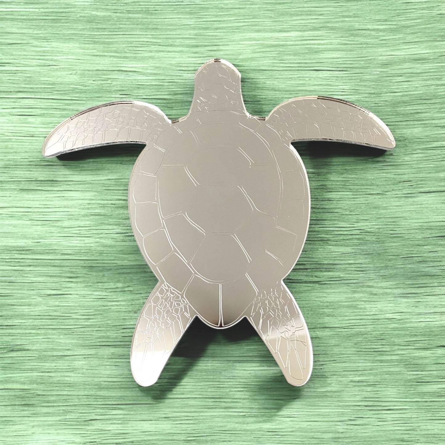 Etched Turtle Shaped Mirrors