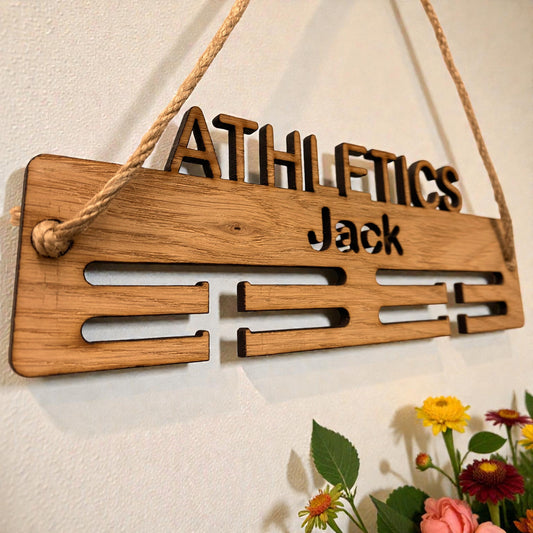 Athletics Medal Hangers - Wood