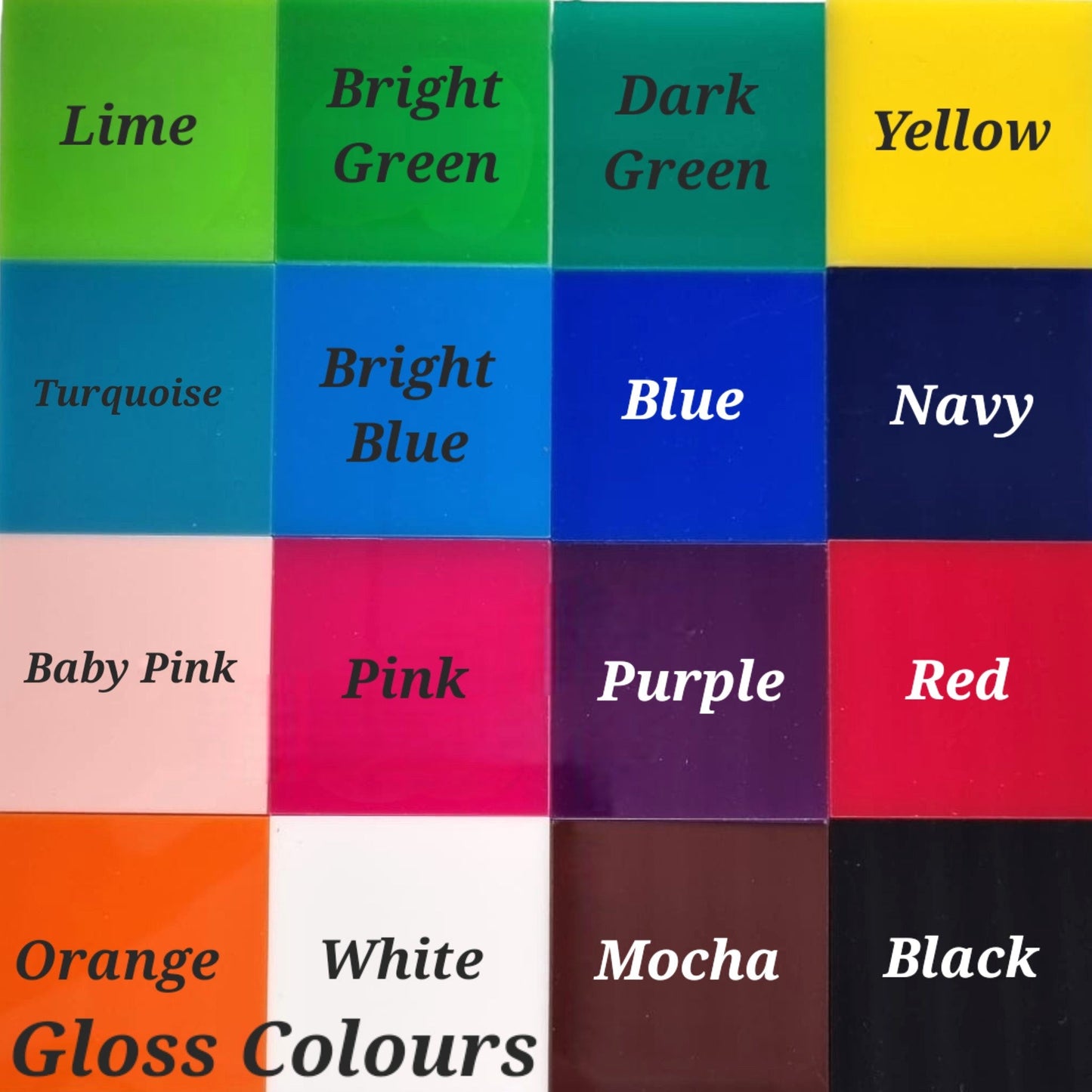 Hexagon Placemats & Coasters - Clear or Gloss Colours