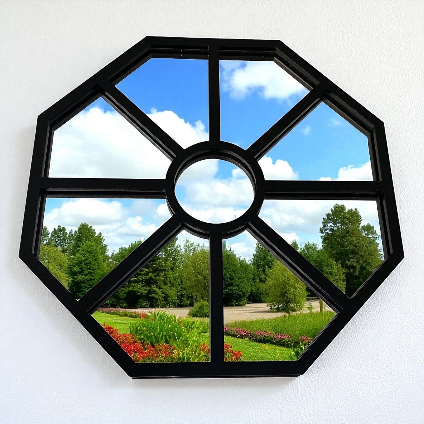 Octagonal Garden Mirror