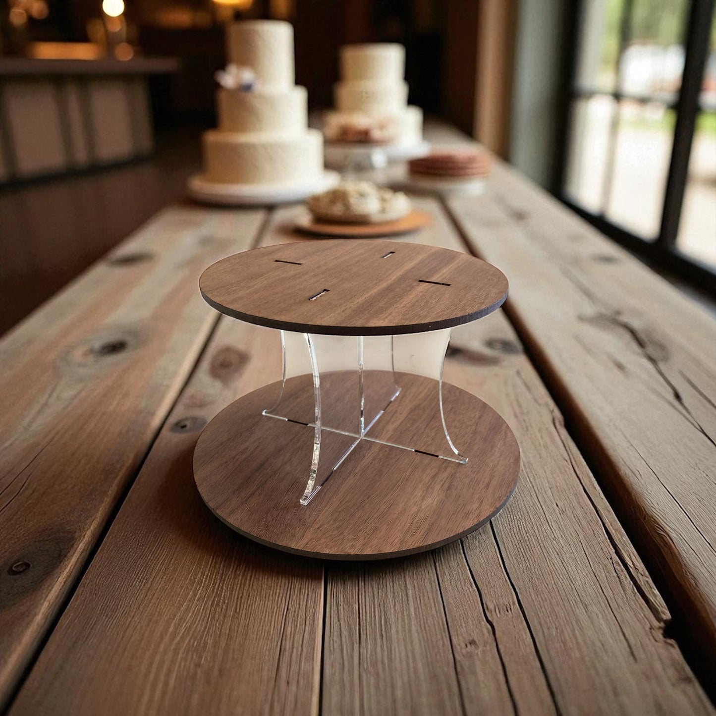 Round Wooden Cake Separator / Party Cake Raisers