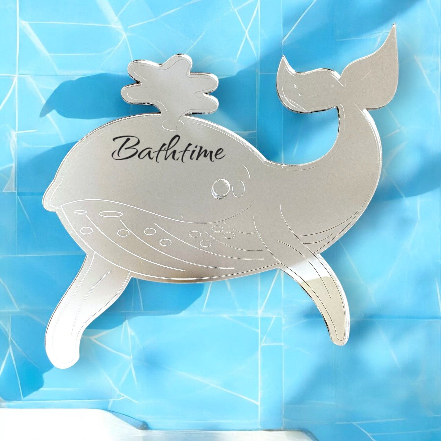 Etched Whale Shaped Mirrors