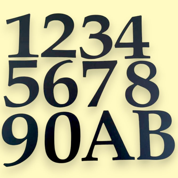 House Numbers - Book Font