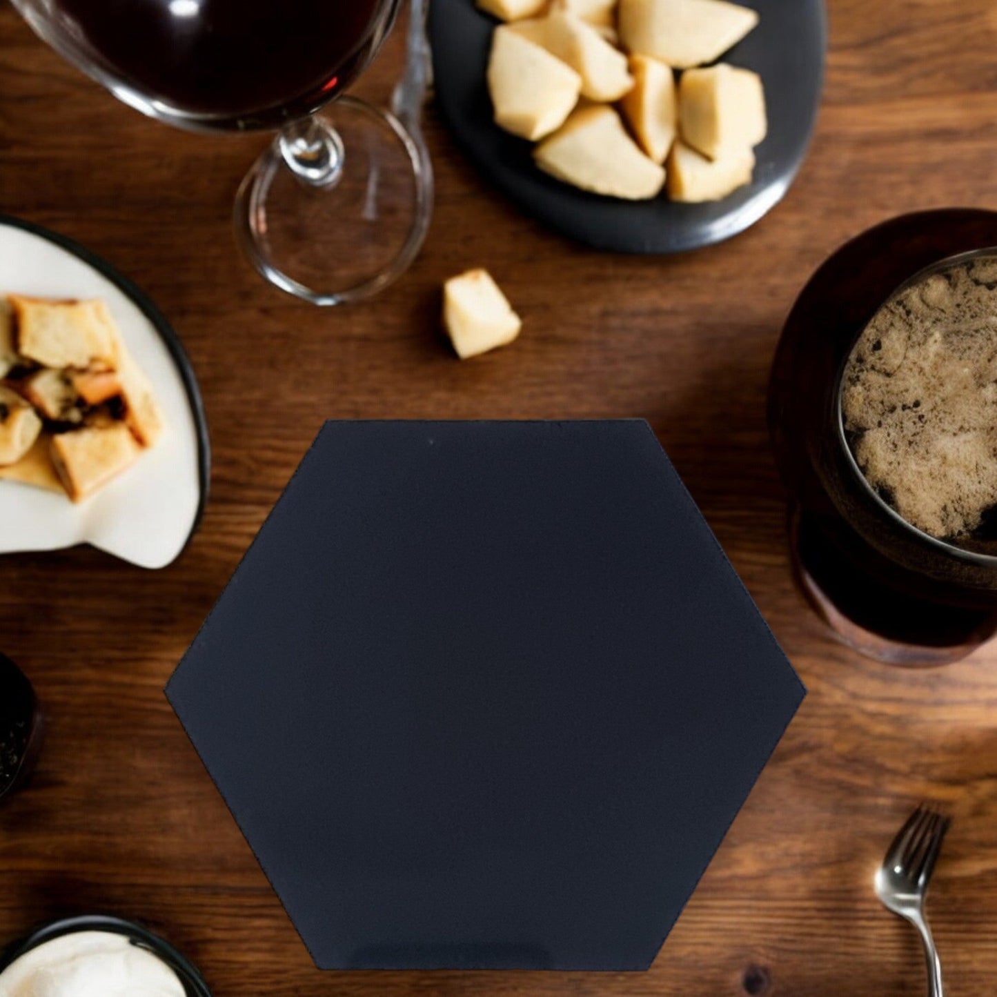 Hexagon Placemats & Coasters - Matt Colours