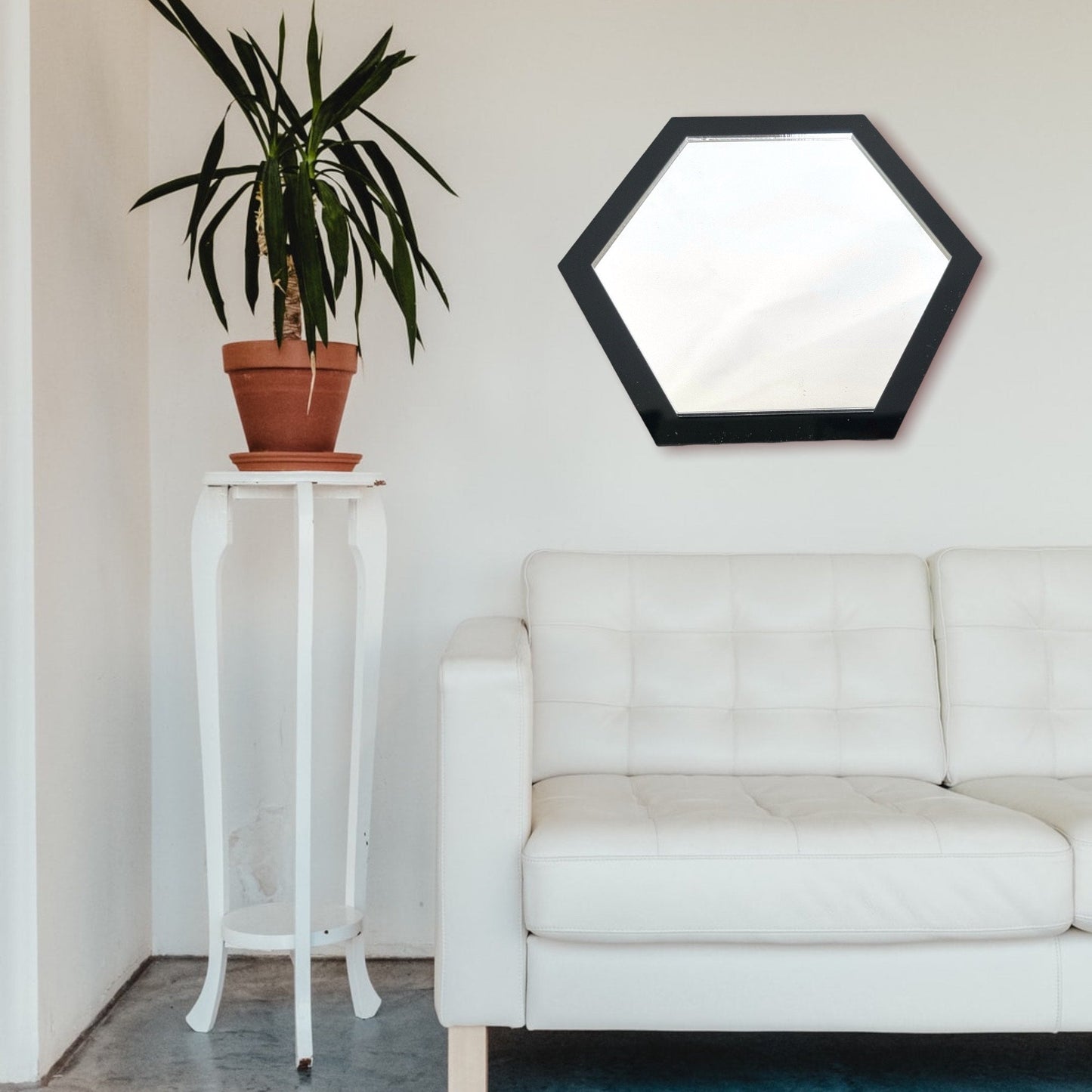 Hexagon Mirror Acrylic Frame