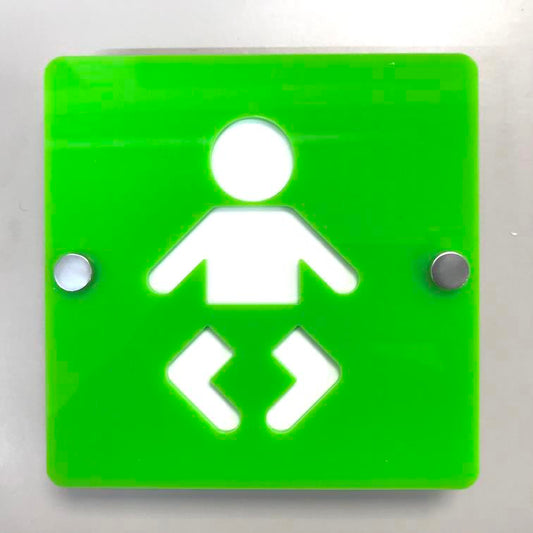 Baby Changing Sign - Floating - Square