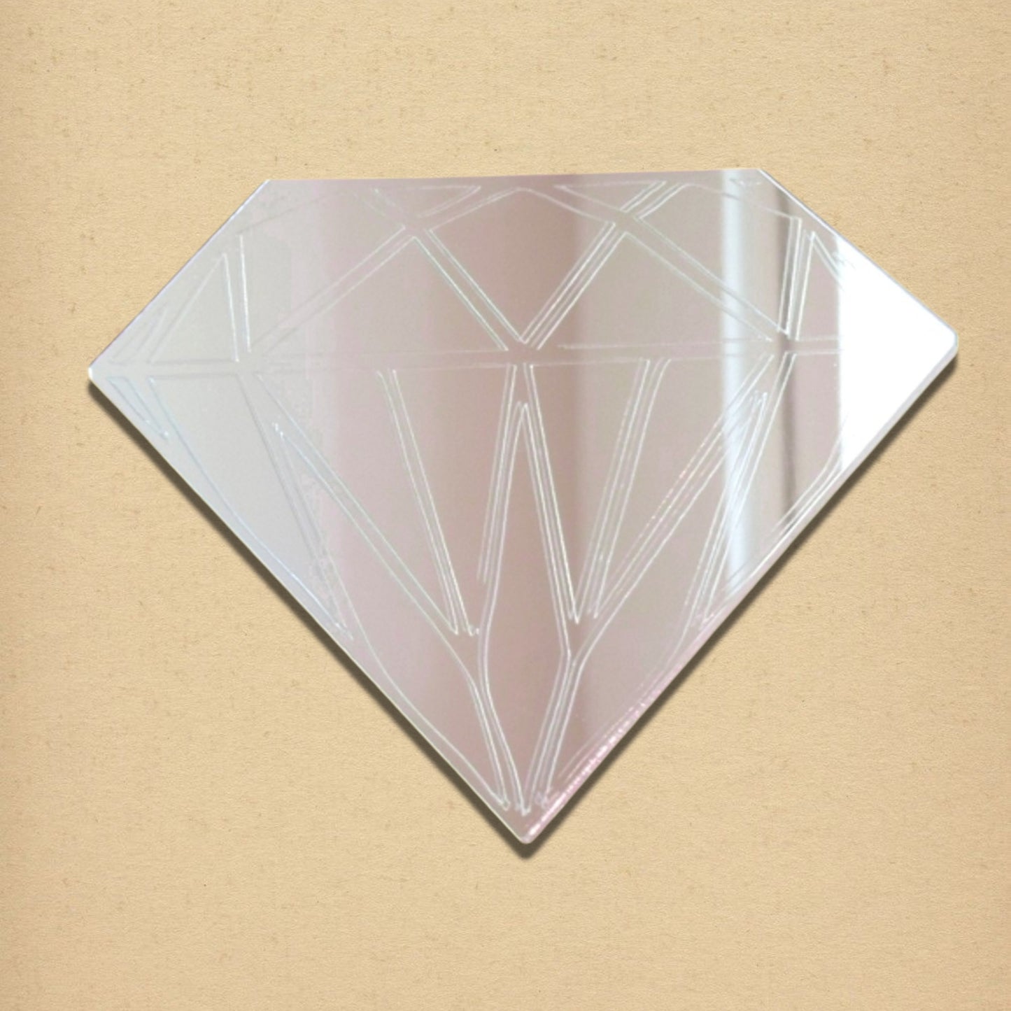 Etched Diamond Mirror