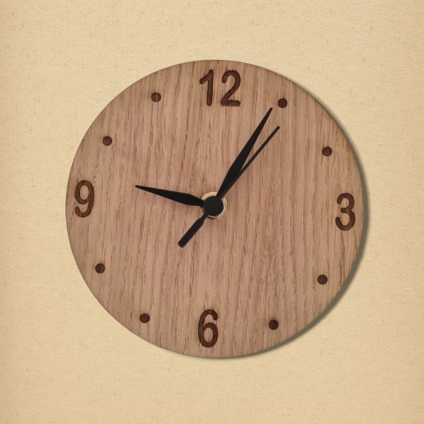 Round Clock - Wooden