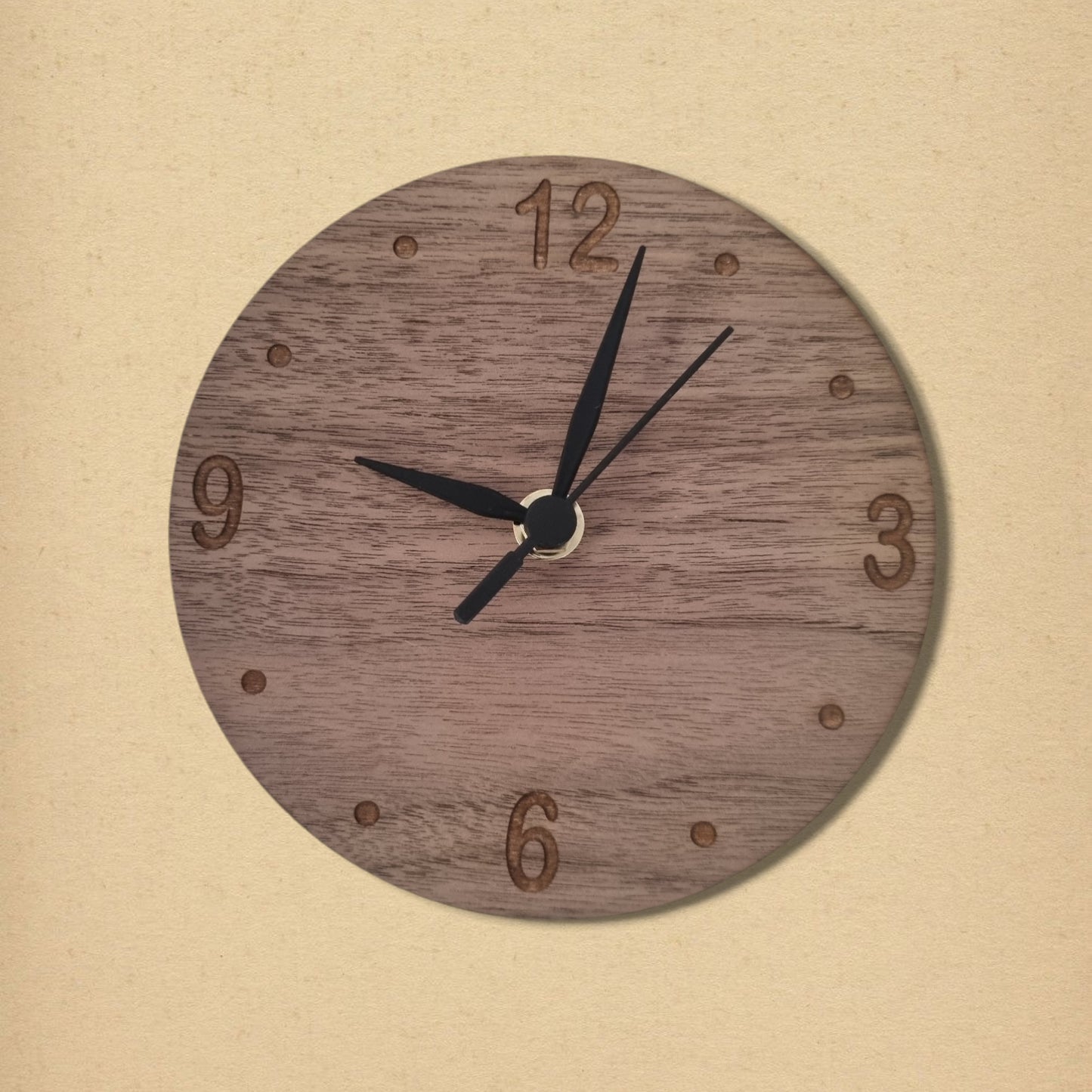 Round Clock - Wooden