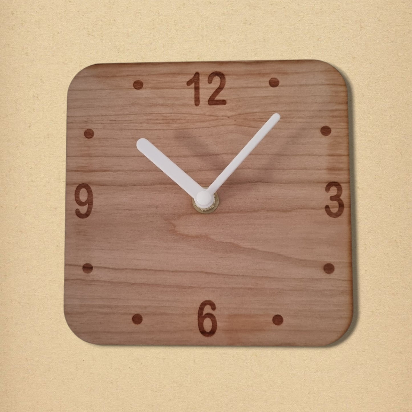 Square Clock - Wooden